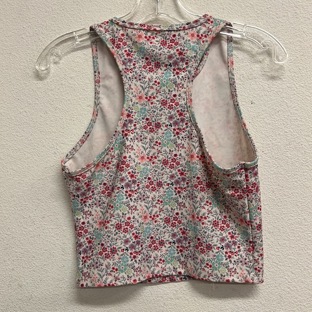 Evolution and Creation Floral Sport Crop Top L - Picture 8 of 9